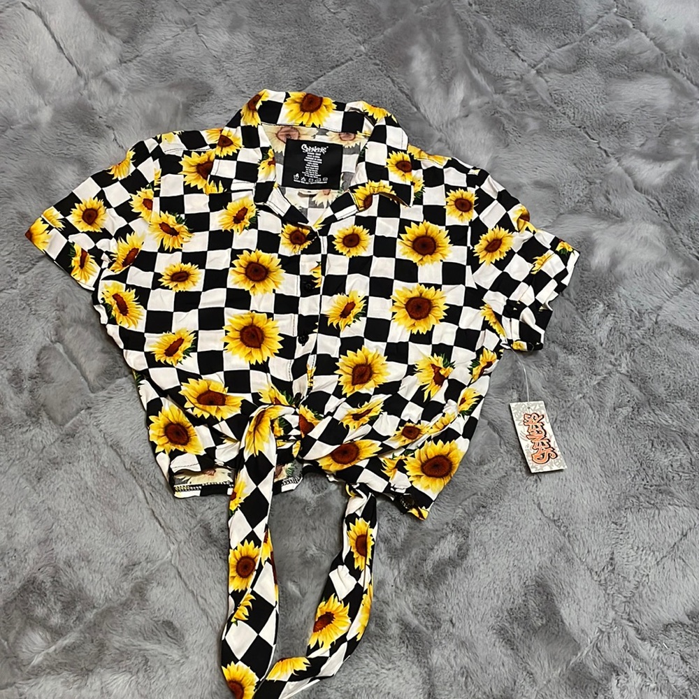 Sunflower crop top